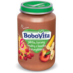 BoboVita Dessert, mela, banana e lampone con pappa di mais, dopo 6 mesi, 190 g