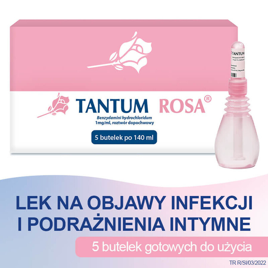 Tantum Rosa 1 mg/ml, 140 ml x 5 Flaschen