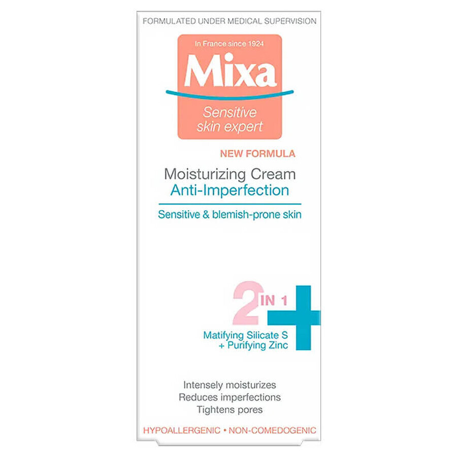 Mixa Anti Imperfection, moisturizing cream against imperfections, 50 ml