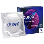 Durex Intense, Kondome mit stimulierendem Gel, gerippt mit Paspel, 3 Stück