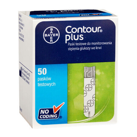 Contour Plus meter teststrips, 50 stuks