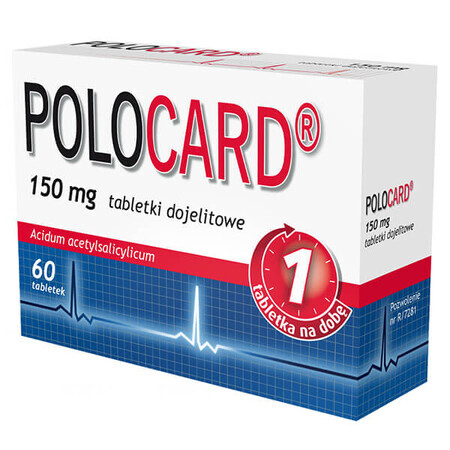 Polocard 150 mg, 60 enteral tablets