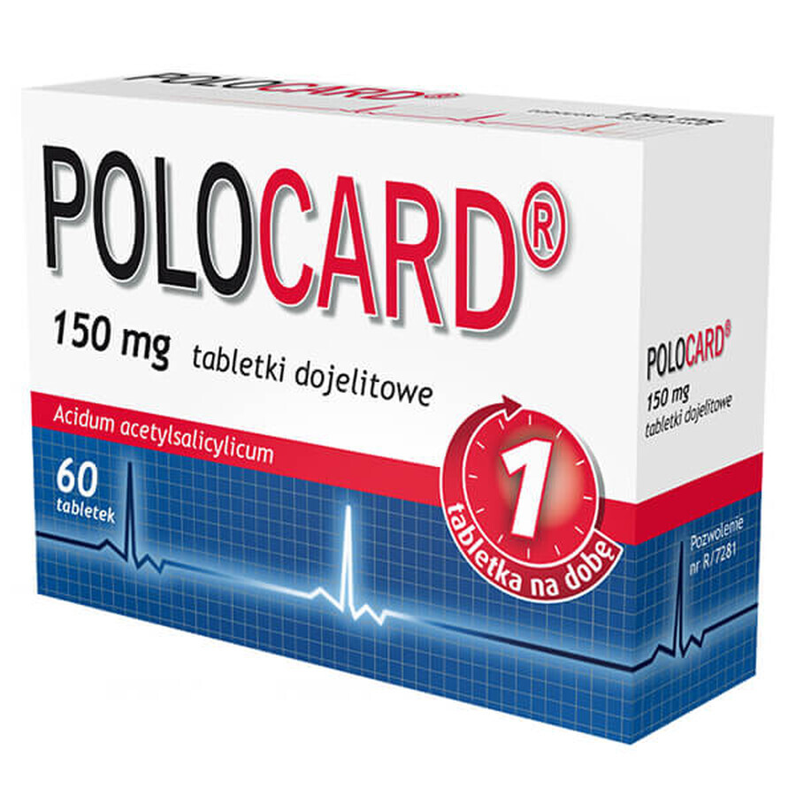 Polocard 150 mg, 60 enteral tablets