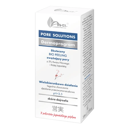 AVA Pore Solutions, Exfoliant bio pentru strângerea porilor, 30 ml