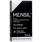 Mensil 25 mg, 2 comprimate masticabile