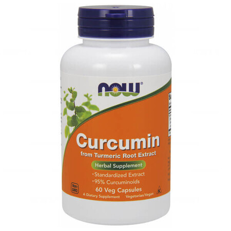 Now Foods Curcumin, Curcumin, 60 Vegetarian Capsules