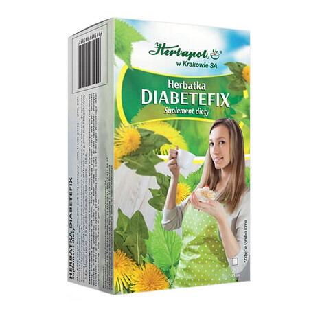 Herbapol Diabetefix, thee, 2 g x 20 sachets