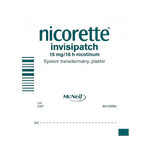 Nicorette Invisipatch 15 mg/16 h, transdermaal systeem, pleister, 7 stuks