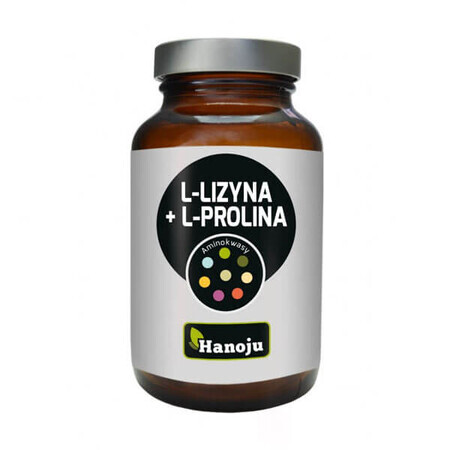 Hanoju L-lisina + L-prolina, 90 capsule