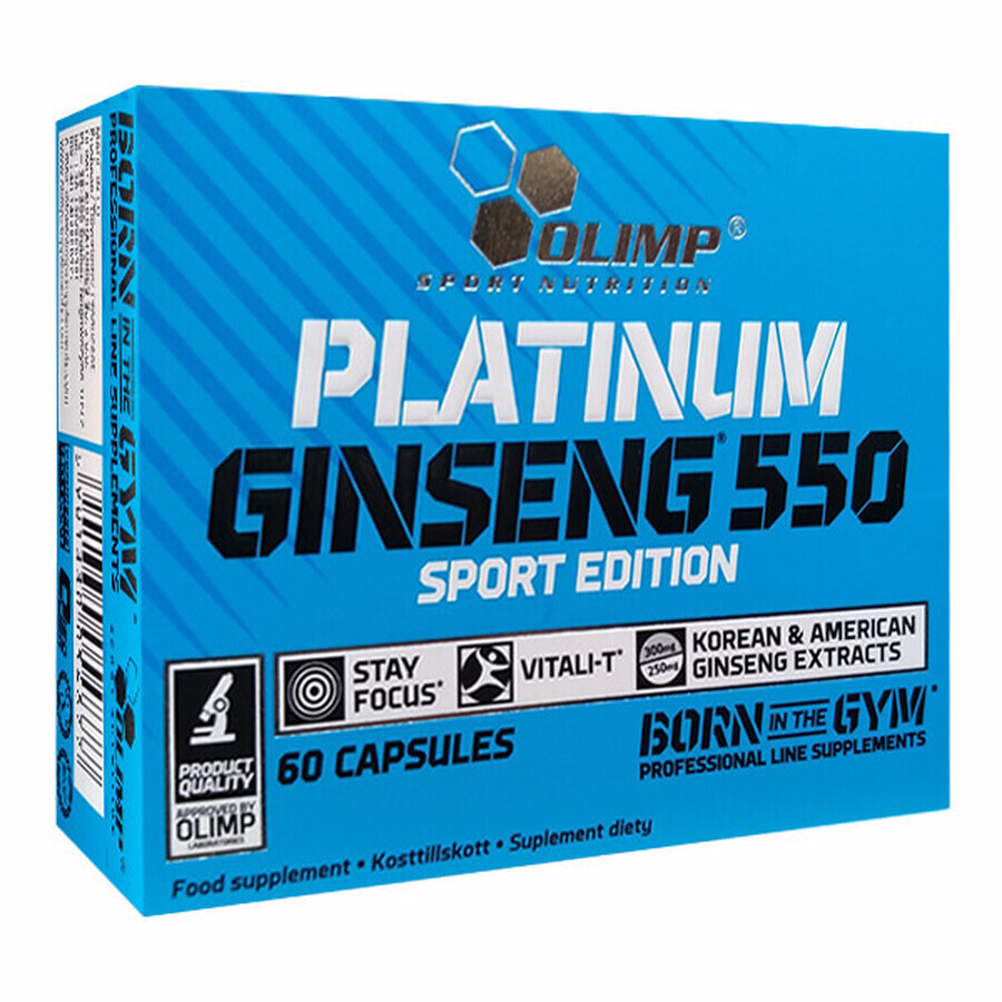 Olympus, Platinum Ginseng, Sports Edition, 60 capsules