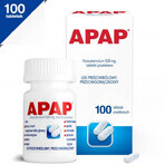 Apap 500 mg, 100 comprimate filmate