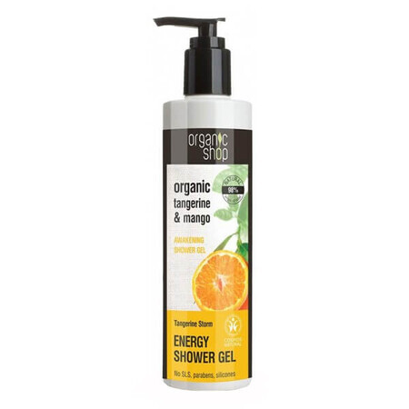 Organic Shop, gel de ducha estimulante, Mandarin Storm, 280 ml