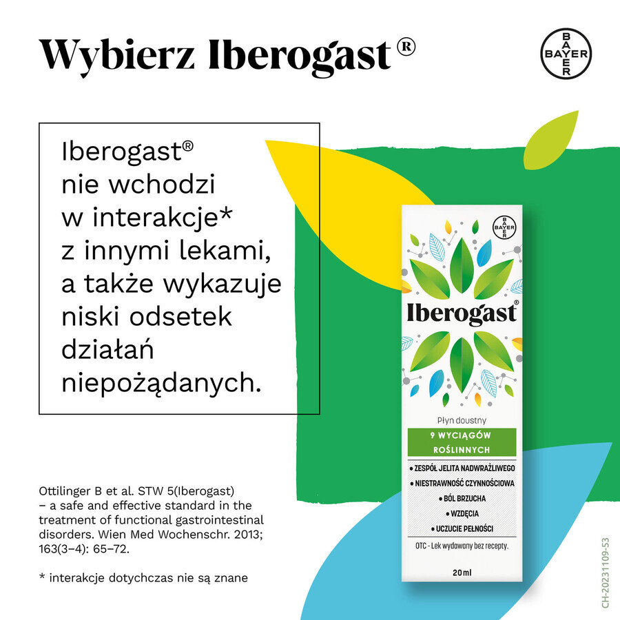 Iberogast, oraal vloeibaar, 20 ml