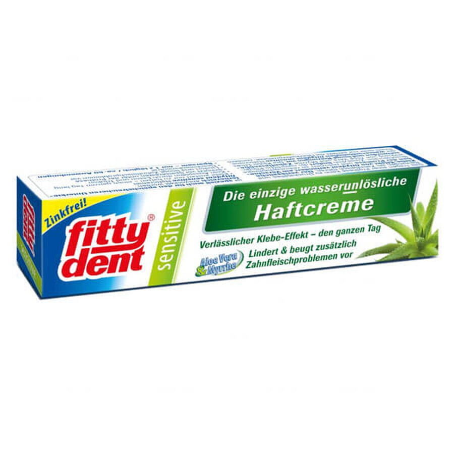 Fittydent Sensitive, waterbestendig kleefmiddel voor kunstgebitten, 40 g