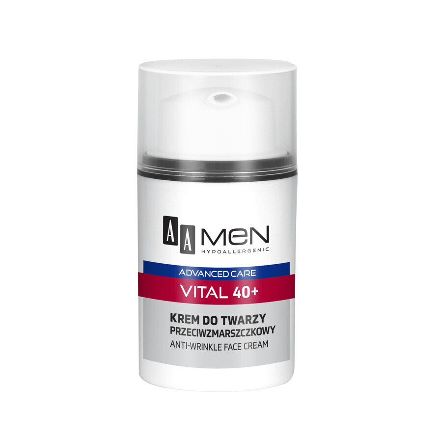 AA Men Advanced Care Vital 40+, antirimpel gezichtscrème, 50 ml