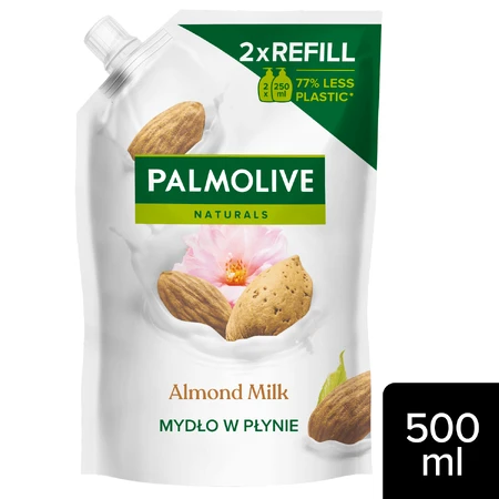 Palmolive, liquid soap, almond milk, stock, 500 ml