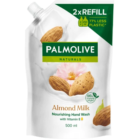Palmolive, liquid soap, almond milk, stock, 500 ml