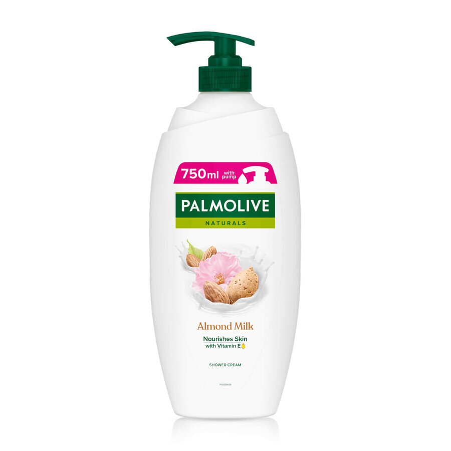 Palmolive Naturals, romige douchegel, amandel en melk, 750 ml