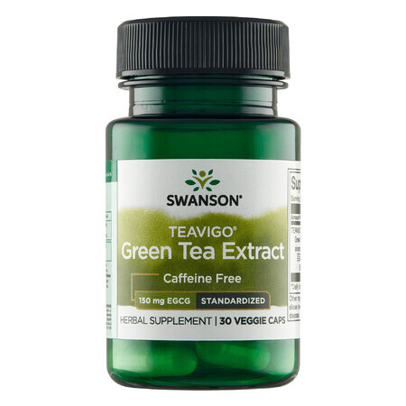 Swanson Teavigo, groene thee-extract, 30 veganistische capsules