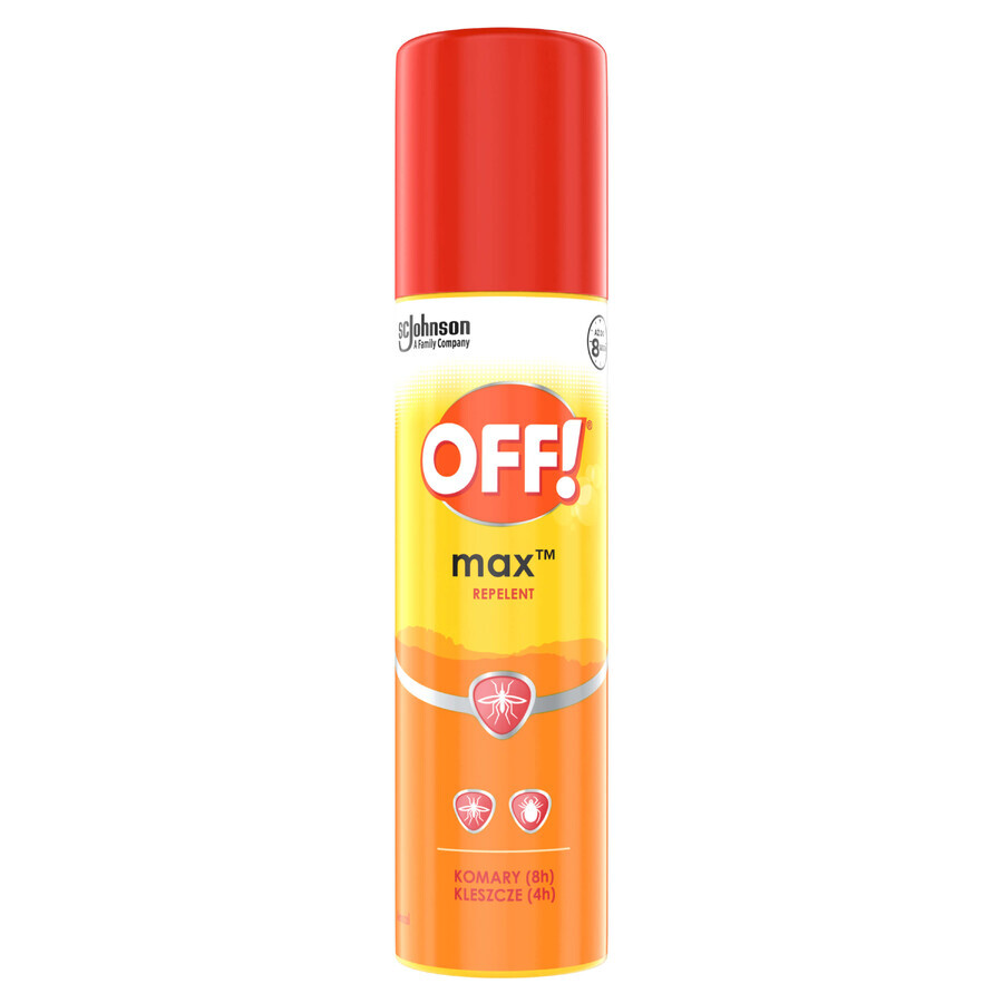 OFF! Max, muggen- en tekenspray met icaridin 16%, 100 ml, 