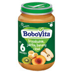 BoboVita Dessert, pêche, pomme, banane, kiwi, après 6 mois, 190 g