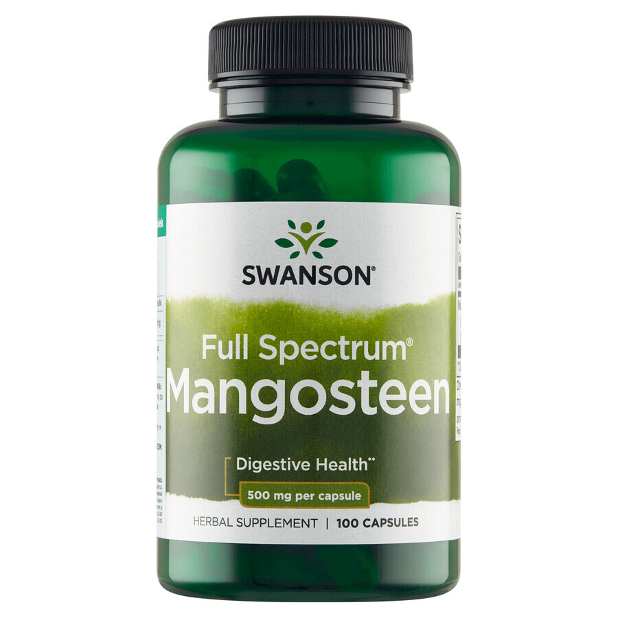 Swanson Mangostano a spettro completo, mangostano, 100 capsule