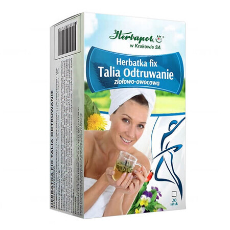 Herbapol Talia Odtruwanie, kruiden-fruit fixeerthee, 2 g x 20 builtjes