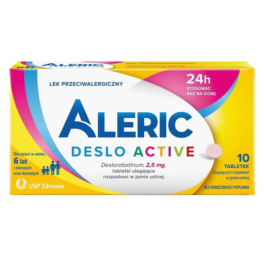 Aleric Deslo Activo 2,5 mg, 10 comprimidos bucodispersables