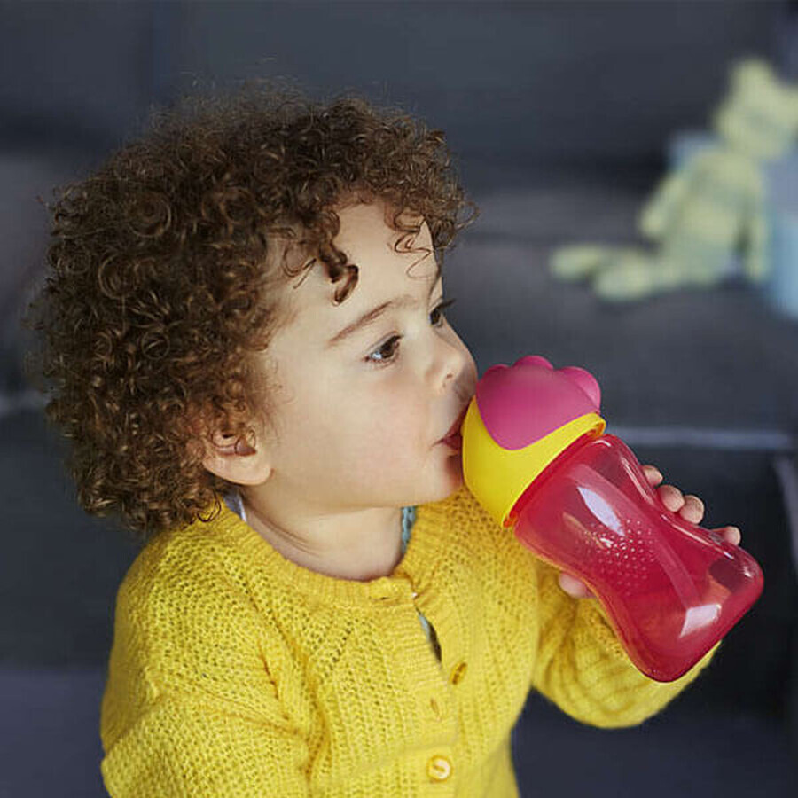 Avent, cup with straw, pink, SCF798/02, from 12 months, 300 ml