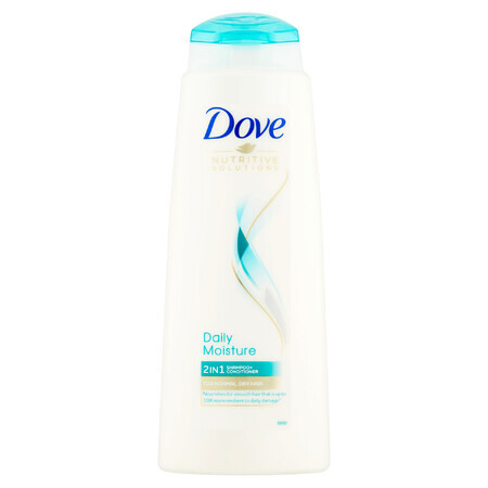 Dove, Nutritive Solutions Daily Moisture, 2-in-1 Shampoo und Spülung, für normales Haar, 400 ml