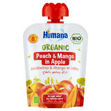 Humana, Biologische mousse, appel-perzik-mango, na 8 maanden, 90 g