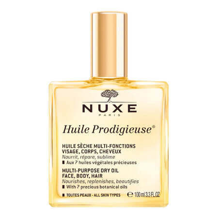 Nuxe Huile Prodigieuse, multifunctional dry oil for body, face and hair, 100 ml