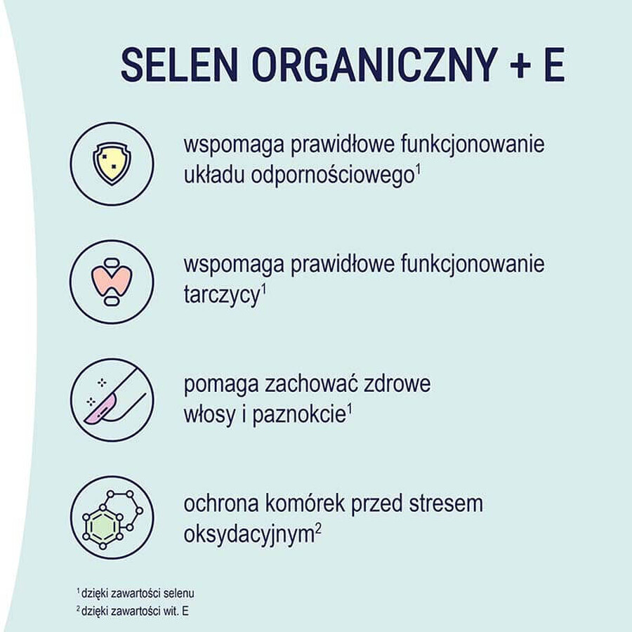 Naturell Organisch Selenium + E, 60 kauwtabletten