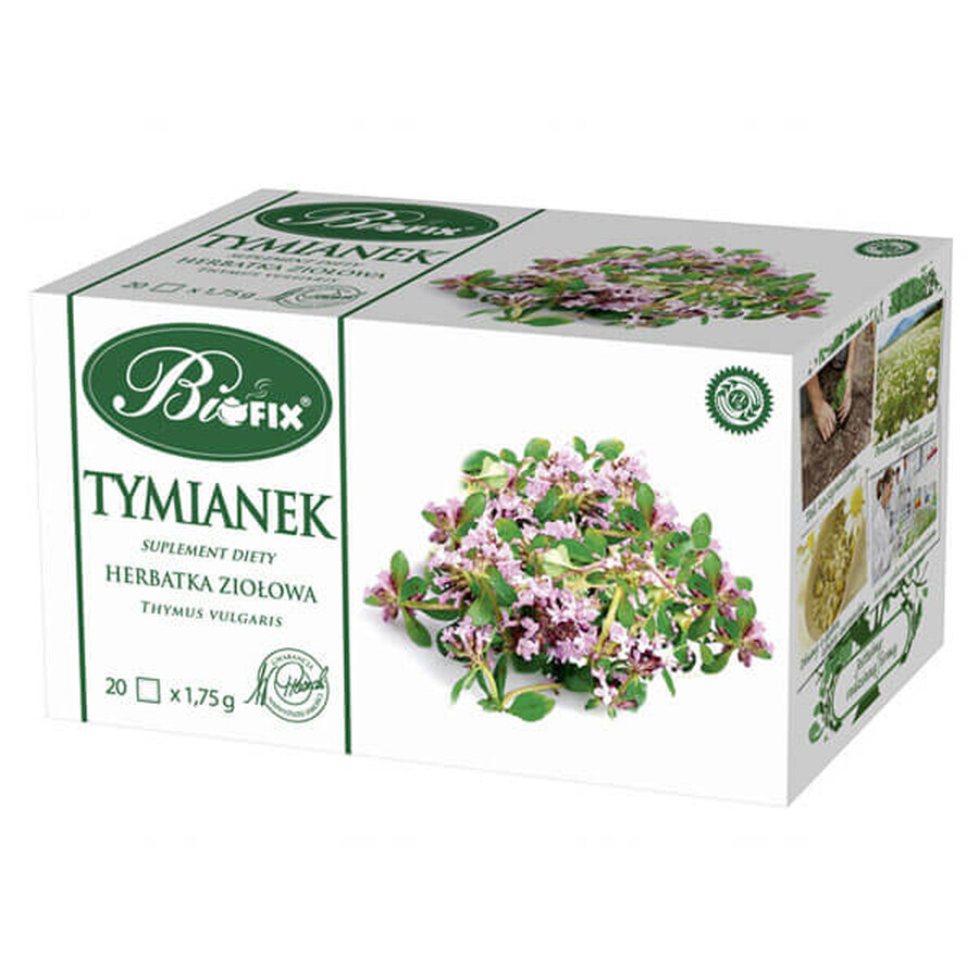 Bi Fix, Tisane de thym, 1,75 g x 20 sachets