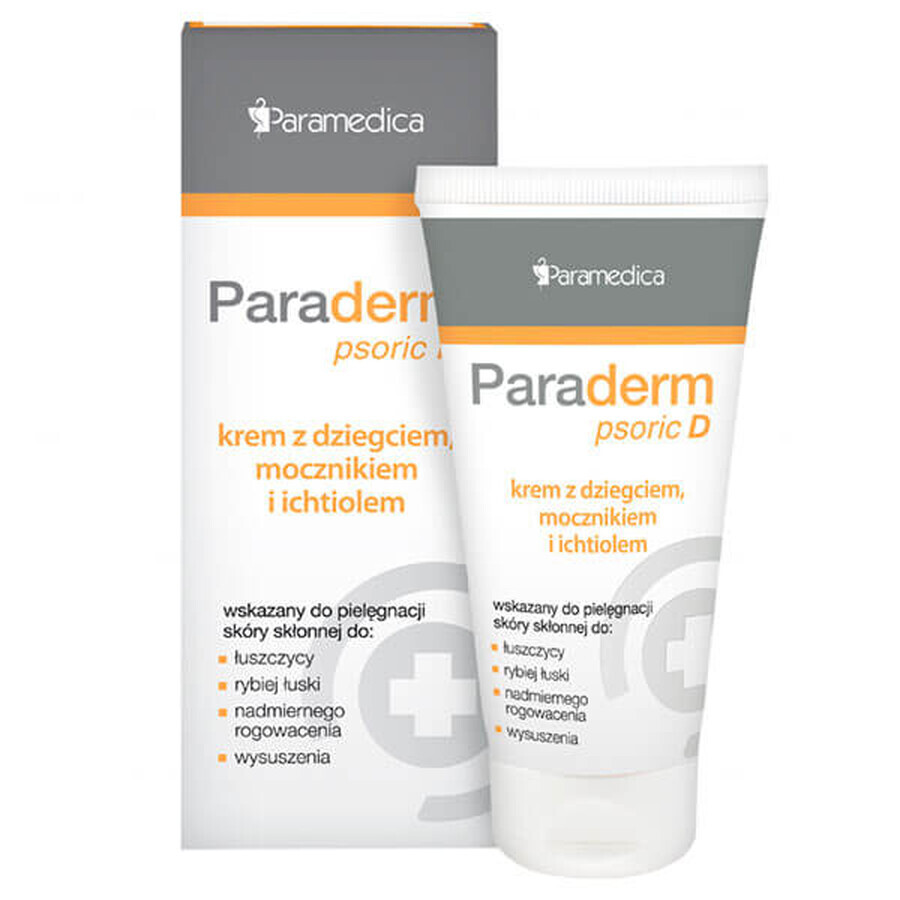 Paraderm Psoric D, crema con alquitrán, urea e ictiol, 85 g