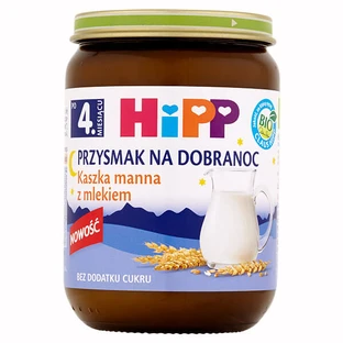HiPP tussendoortje voor het slapen gaan Pap met melk Bio, zonder toegevoegde suiker, na 4 maanden, 190 g