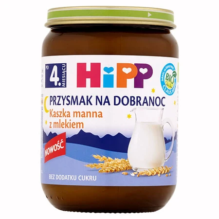 HiPP tussendoortje voor het slapen gaan Pap met melk Bio, zonder toegevoegde suiker, na 4 maanden, 190 g