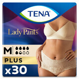 Tena Lady Pants Creme, absorbent panties, size M, 75-105 cm, Plus, 30 pieces