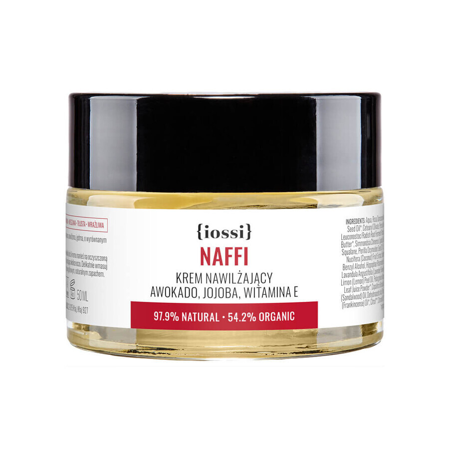 Iossi Naffi, moisturizing cream, avocado and jojoba, vitamin E, 50 ml