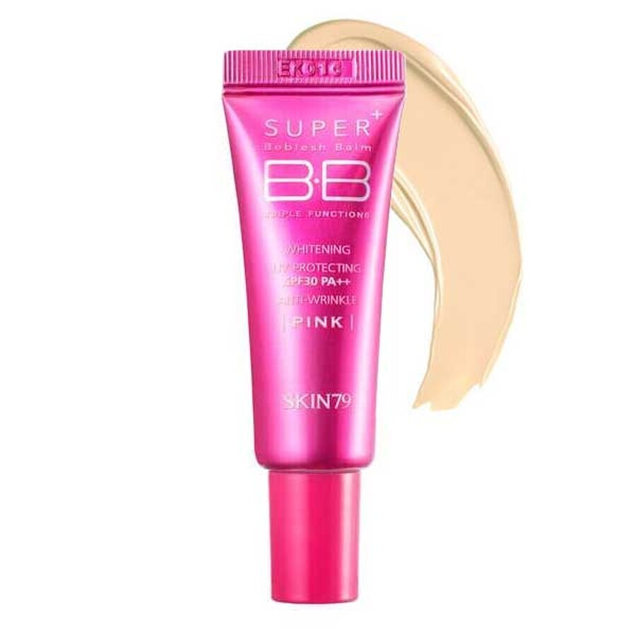 Skin79, BB Super + Beblesh Balm Pink, cremă de tonifiere facială, 7 g