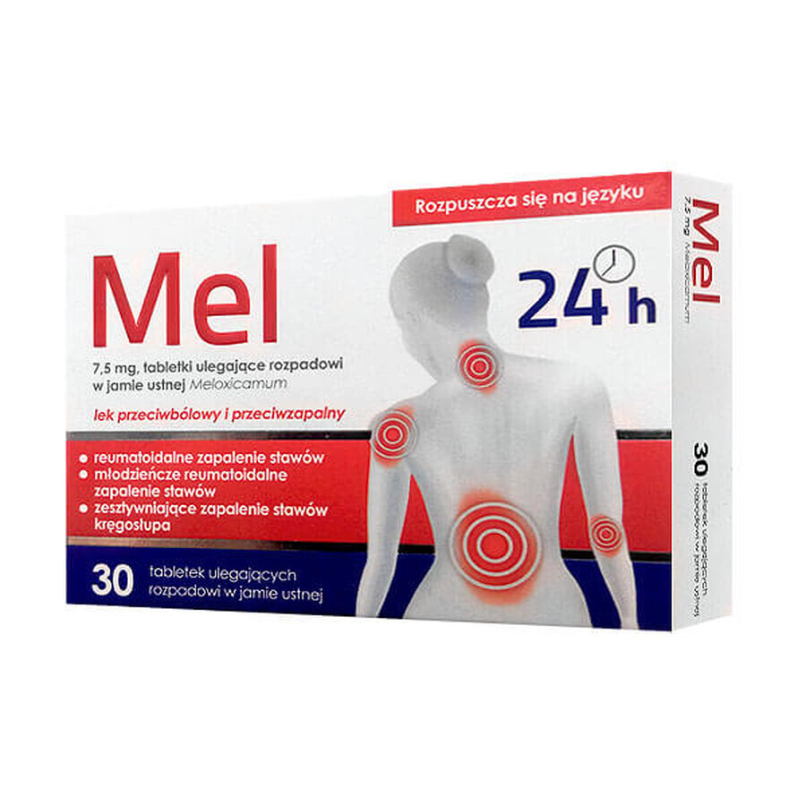 Mel 7,5 mg, 30 comprimate cu dezintegrare orală 