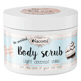 Nacomi, lichaamssuikerscrub, lichte kokoscake, 200 g