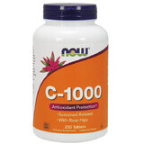 Now Foods C-1000, vitamine C + rozenbottel, 250 tabletten