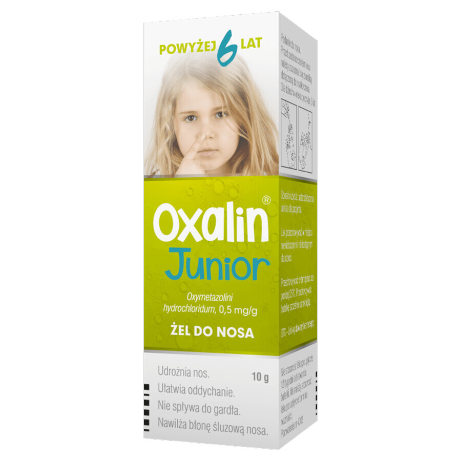 Oxalin Junior 0.5 mg/g, nasal gel for children over 6 years, 10 g