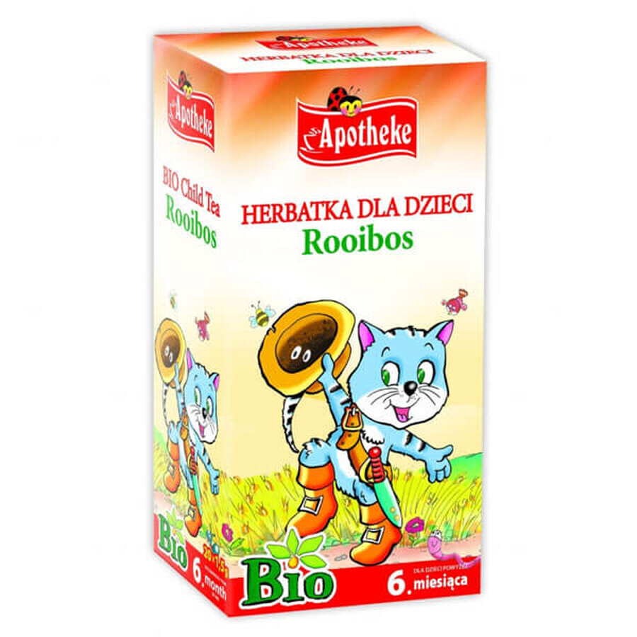 Apotheke Rooibos Bio, thee voor baby's vanaf 6 maanden, 1,5 g x 20 builtjes