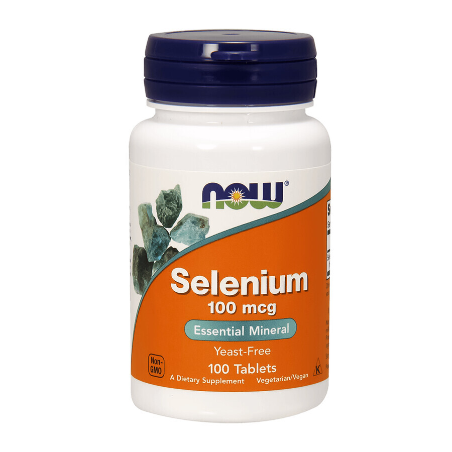 Now Foods Selenio 100 mcg, selenio, 100 comprimidos