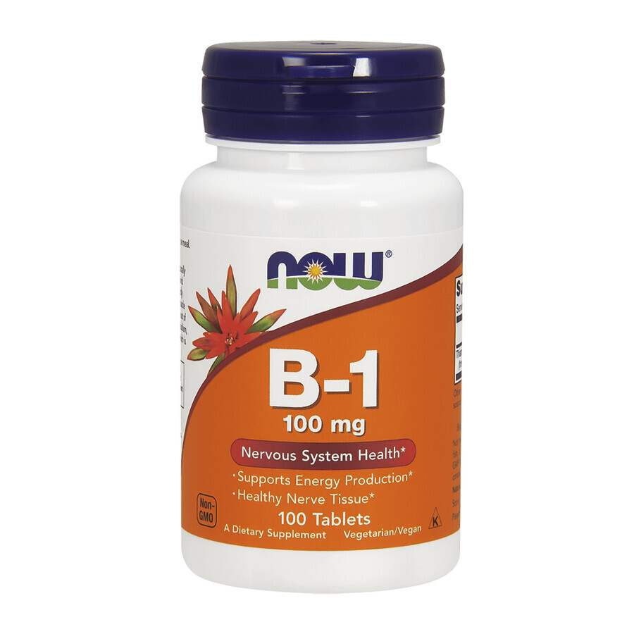 Now Foods B-1, vitamin B1, 100 tablets