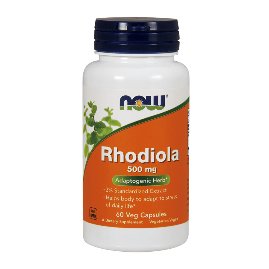 Now Foods, Rhodiola, Rhodiola rosea, 500 mg, 60 capsules