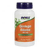 Now Foods, Ginkgo Biloba 60 mg, 120 capsules