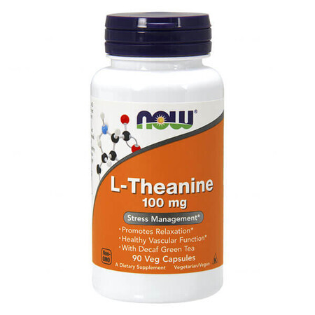 Now Foods, L-theanine 100 mg, 90 capsules